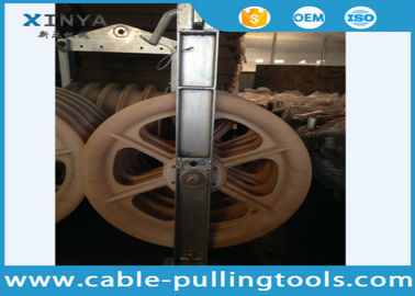 Large Diameter Bundled Conductor Pulley Power Line Stringing Equipment Block With Five Nylon Wheel 660mm