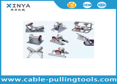 Different Types Underground Cable Pulling Roller Cable Pulley With Aluminum / Nylon Wheel