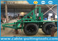 Yellow Underground Cable Tools , Cable Reel Trailer With Axis Bar for Cable Laying