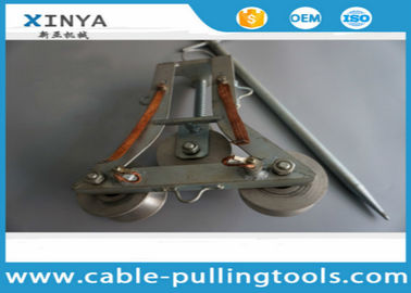 SJL-100 Cable Pulling Tools , Casting Aluminum Grounding Pulley