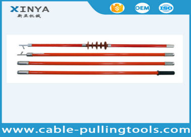 Telescopic Fiberglass Hot Stick For High Voltage Insulating Switch Out Operating