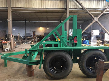 Capacity 12 Ton Cable Drum Trailer With Hand Brake and Air Brake for cable construction