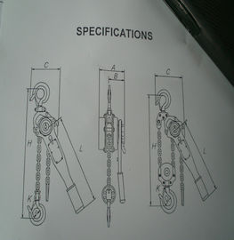 Basic Construction Tools 3T Lever Hoist Chain Pulley Block Tnsile 410N Tightening tools