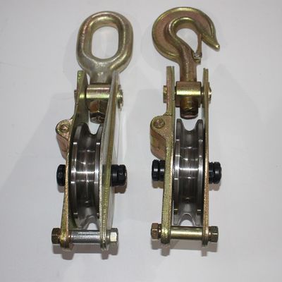 ROPE LIFTING TOWER ERECTION TOOLS HOOK TYPE HEAVY DUTY WIRE ROPE SNATCH PULLEY BLOCK