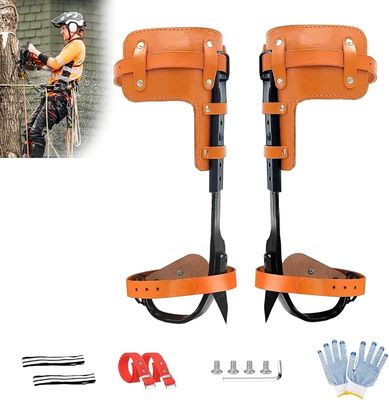 Upgrade Leather Pole Climbing Spikes Ergonomically