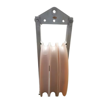 508 Series MC Nylon Sheave Large Diameter Stringing Pulley Block For Power Construction