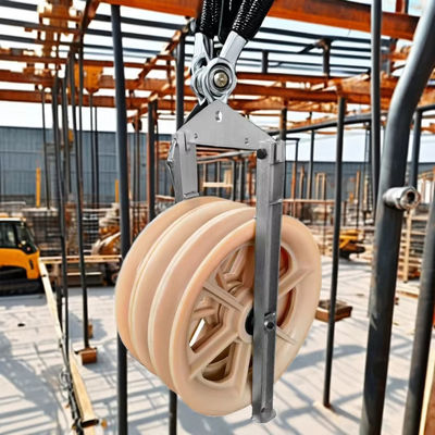 Large Diameter Nylon Belt Pulley Stringing Blocks Customizable OEM Timing Stringing Pulley Electrical Power Transmission Pulley