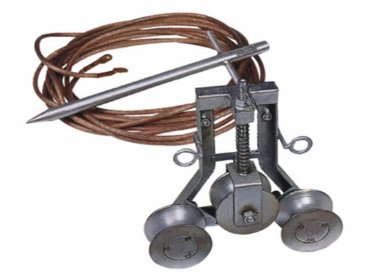 Three-Wheel Grounding Pulley Block for Earthing Cable Support with Aluminum Material and Corrosion Resistance