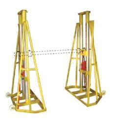 5 - 10 TON HYDRAULIC ADJUSTABLE WIRE REEL JACK STANDS WIRE PAY OFF STAND