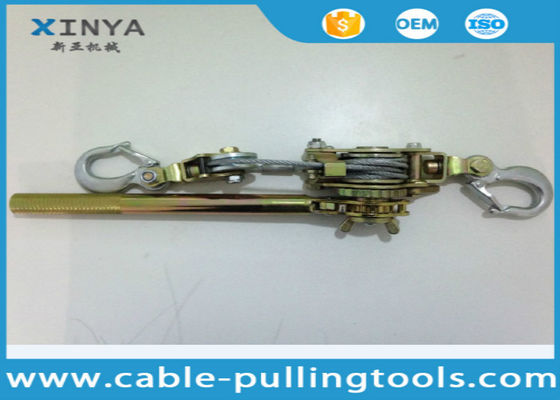 1 Ton Capacity Double Hook Wire Rope Puller Manual Cable Puller for Tightening Wire
