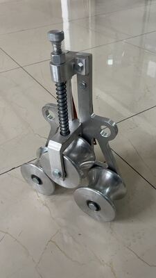 Three-Wheel Grounding Pulley Block Φ60/75mm with Aluminum Sheave for Stable Cable Pulling Blocks and Stringing Blocks