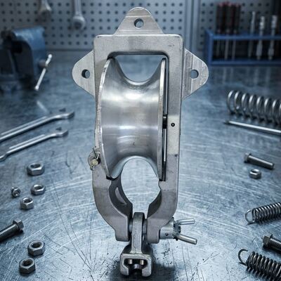 7 Inch 178mm Sheave Diameter 20kN Rated Load Universal Stringing Block with Low-Friction Cable Roller