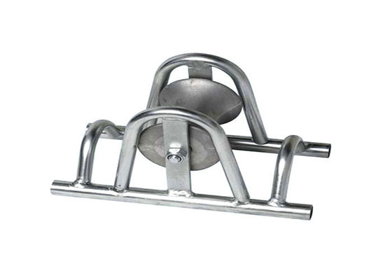 Heavy-Duty Aluminum Frame Straight Line Cable Roller with 3in Diameter Cable Capacity and Corrosion-Resistant Design