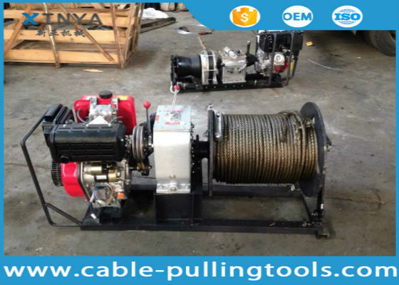 3 Ton Fast Speed Diesel Engine Cable Pulling and Hoisting Winch Machine
