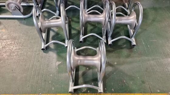 10KN Zinc-Coated Steel Cable Roller with Bridge Design